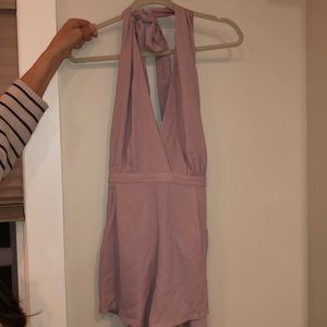 Lulus “playsuit my fancy” Blush Pink Romper